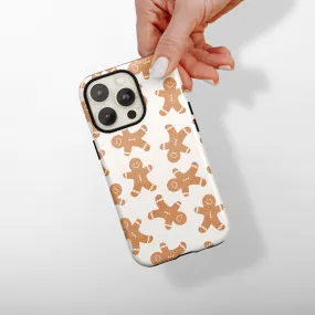 Refined Style Minimal Texture Tough Phone Case - Gingerbread Treats