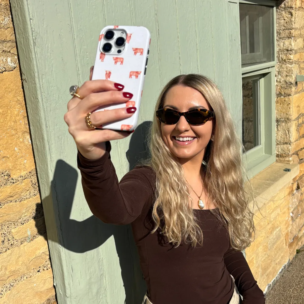 Smooth Detail Tough Phone Case - Highland Cow