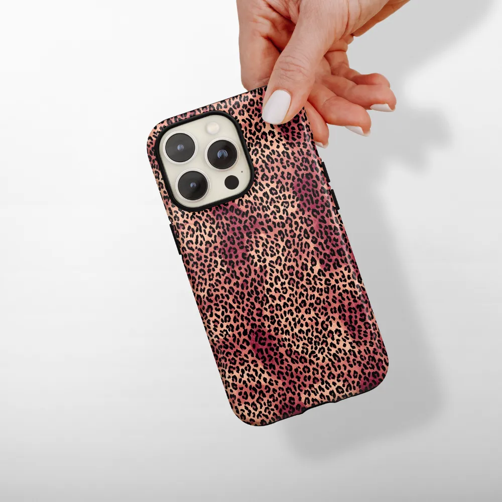 Tough Phone Case - Leopard Durable Texture Layer Luxury Grip