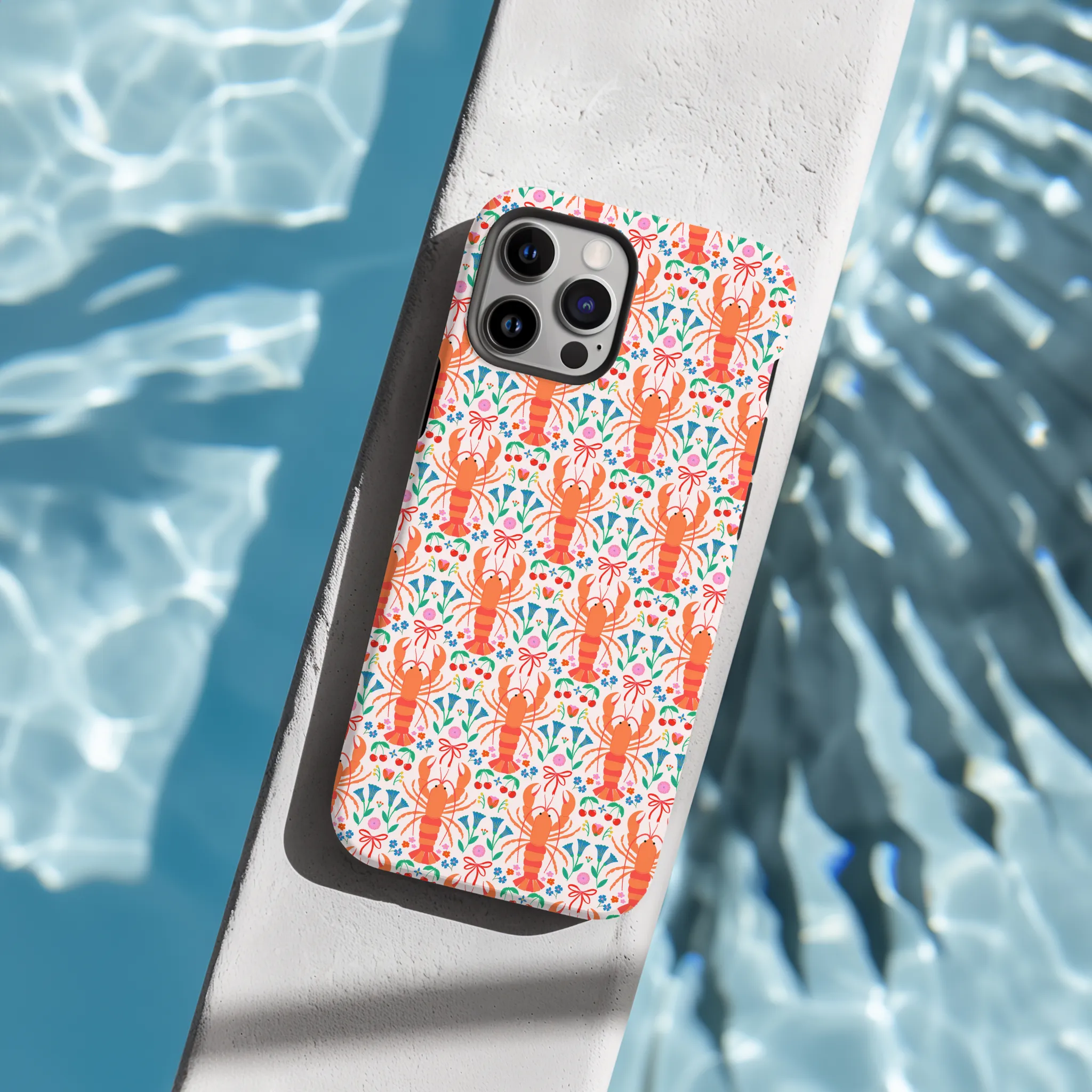 Tough Phone Case - Lobster Garden Shock Resistant