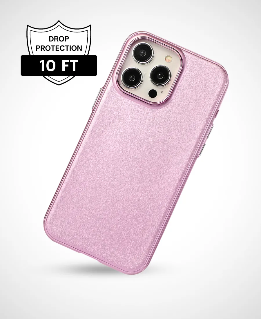 Soft Edge Look Pink Pearl Shimmer MagSafe Phone Case