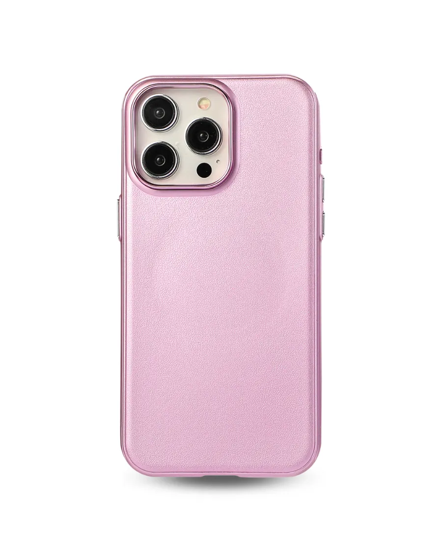 Pink Pearl Shimmer MagSafe Phone Case Protective Finish Vivid Gradient