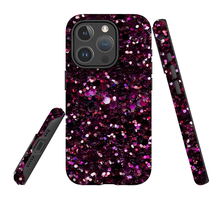 Scratch Block Premium Feel iPhone MagSafe Tough Case -  Rubies By Kitty Joseph (case does not glitter)