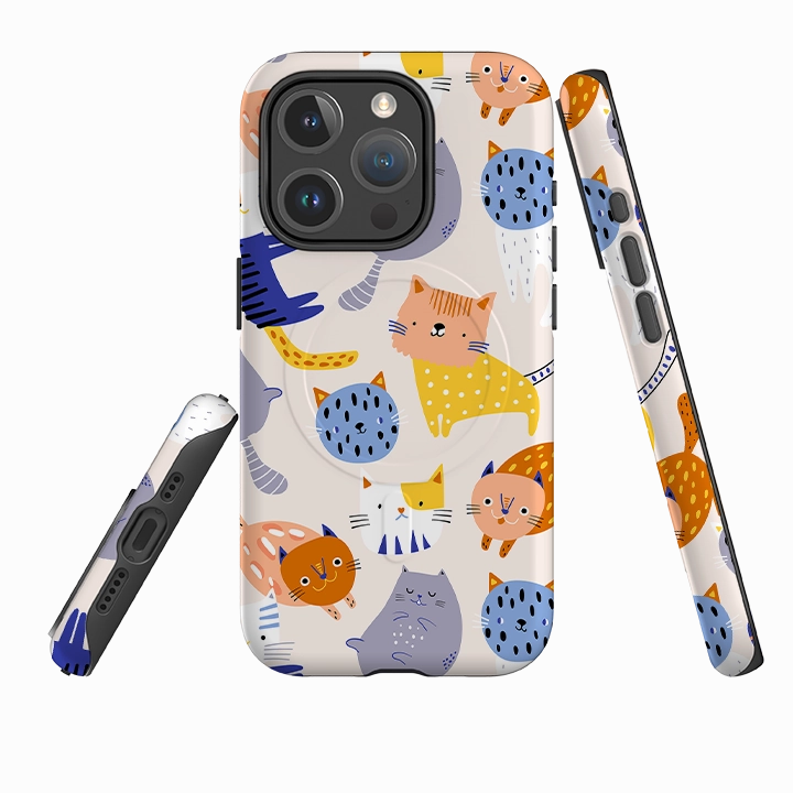 iPhone MagSafe Tough Case -  Cool Cats Classic Grip