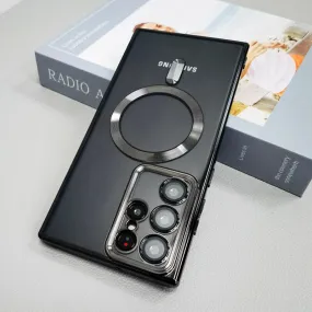 Transparent for Magsafe Magnetic Case for Samsung Galaxy S24-S23-22 Series Sleek Form Gloss Texture