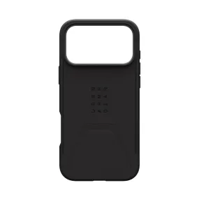 UAG Civilian Magsafe Case - Apple iPhone 17 Pro Max - Black (UAG-I17PM-CMBK) Rugged Frame Design