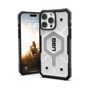 Rugged Feel UAG Pathfinder Clear Magsafe Case - Apple iPhone 16 Pro Max - Ice & Silver (UAG-I16PM-PCLMI)