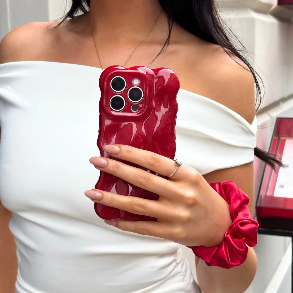 3D Bubble Phone Case - Cherry Vibrant Colors