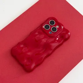 Hard Edge Daily Style 3D Bubble Phone Case - Cherry
