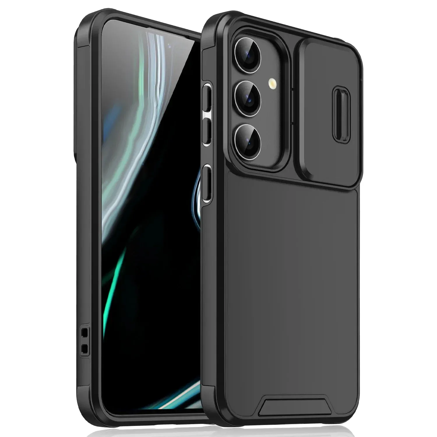 Slide Camera Cover For Samsung Galaxy S25 S24 S23 Comfort Layer Texture Polished Finish