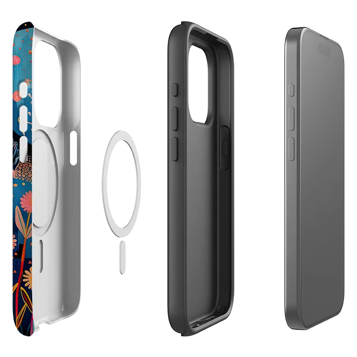 Lightweight Shell Classic Design iPhone MagSafe Tough Case - Folk Art House V