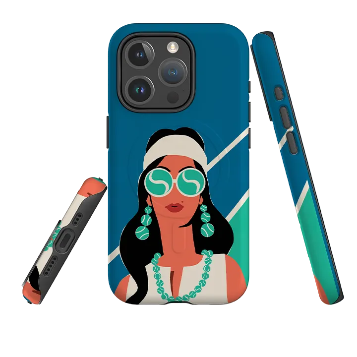 soft look iPhone MagSafe Tough Case -  Tennis Fashion By Paul Thurlby