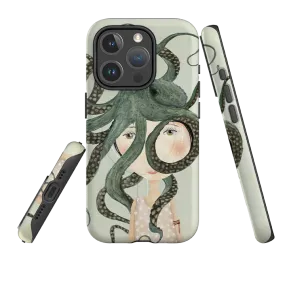 Protective Structure iPhone MagSafe Tough Case - Octopus Girl By Katherine Quinn