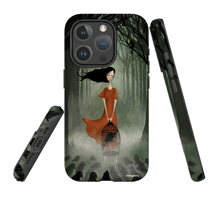 iPhone MagSafe Tough Case - The Raven Girl By Maja Lindberg Urban Design