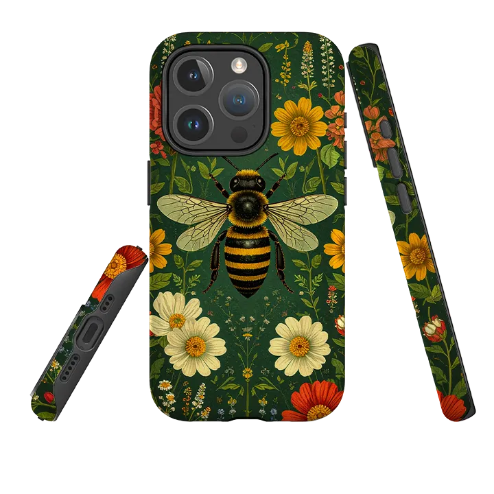 iPhone MagSafe Tough Case - Summer Bee Durable Layer Fashion Touch