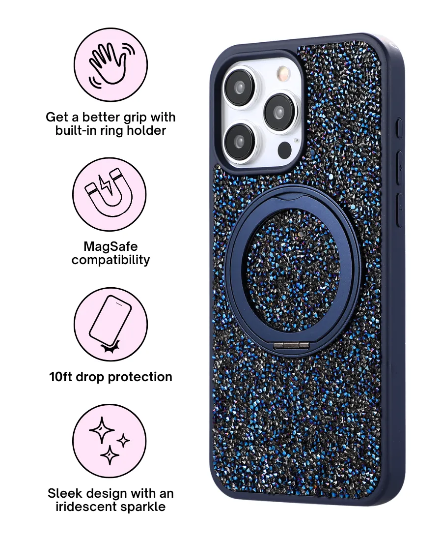 Elegant Style Hard Plastic Midnight Gem MagSafe Phone Case