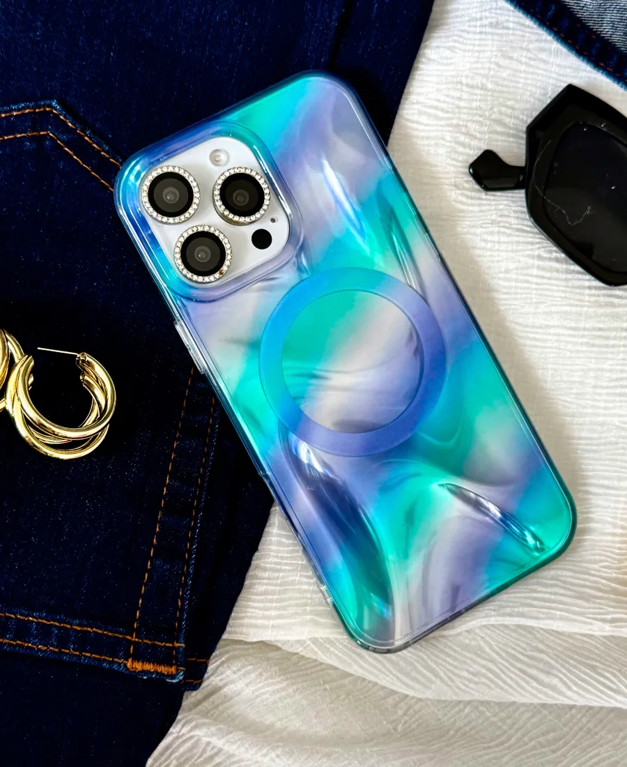 Protective Frame Ultraviolet Cosmic MagSafe Phone Case