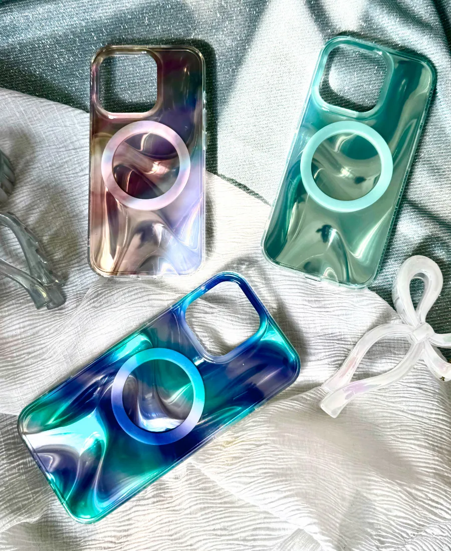 Ultraviolet Cosmic MagSafe Phone Case Slim Texture Light Structure