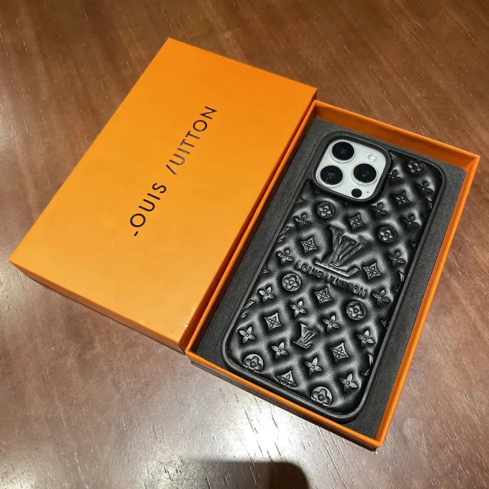 New Luxurious iPhone Case (with box) Durable Pattern Texture