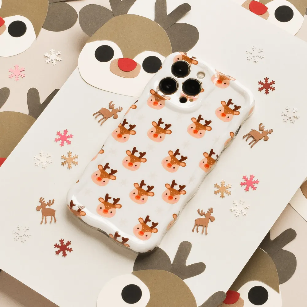 Shock shield Dust proof Wavy Phone Case - Ralphie Reindeer