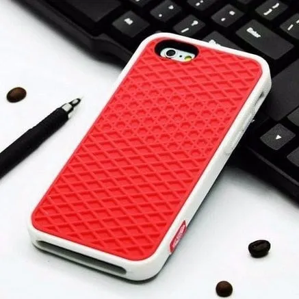 Luxury Feel Elegant Craft Waffle Silicone Grip Sports Phone Case For iPhone
