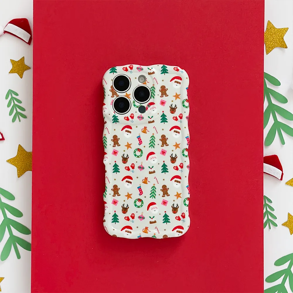Wavy Phone Case - Christmas Party Everyday Protection Classic Finish