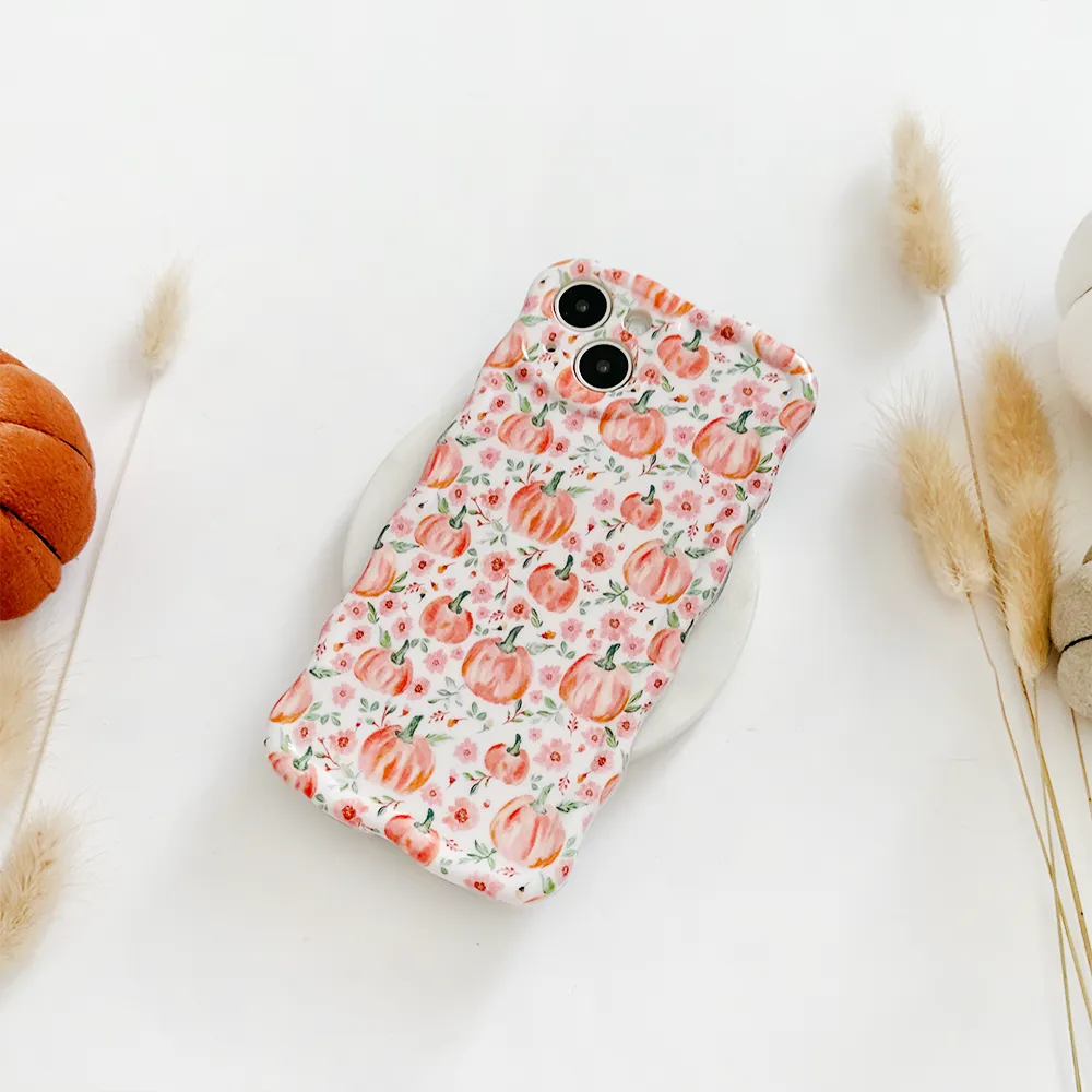 Wavy Phone Case - Ditsy Pumpkins Comfort Accessory