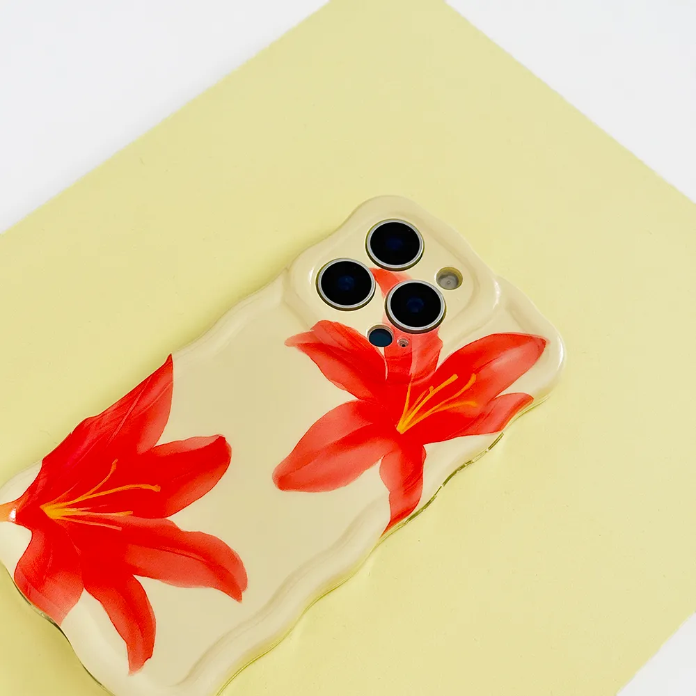 Wavy Phone Case - Island Girl Ibiza Lily Stylish Touch Scratch Block