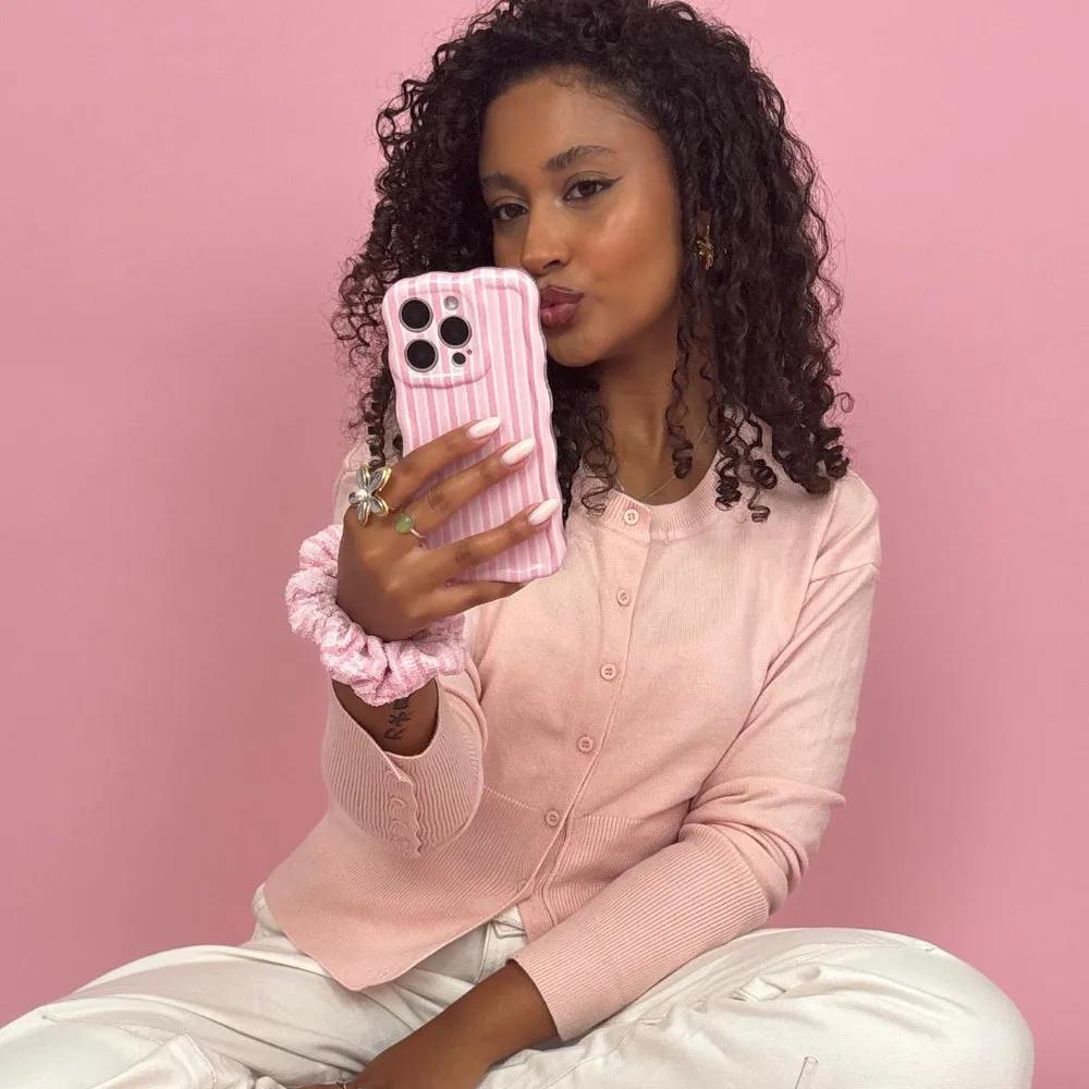 Wavy Phone Case - Powder Stripe Light Protection